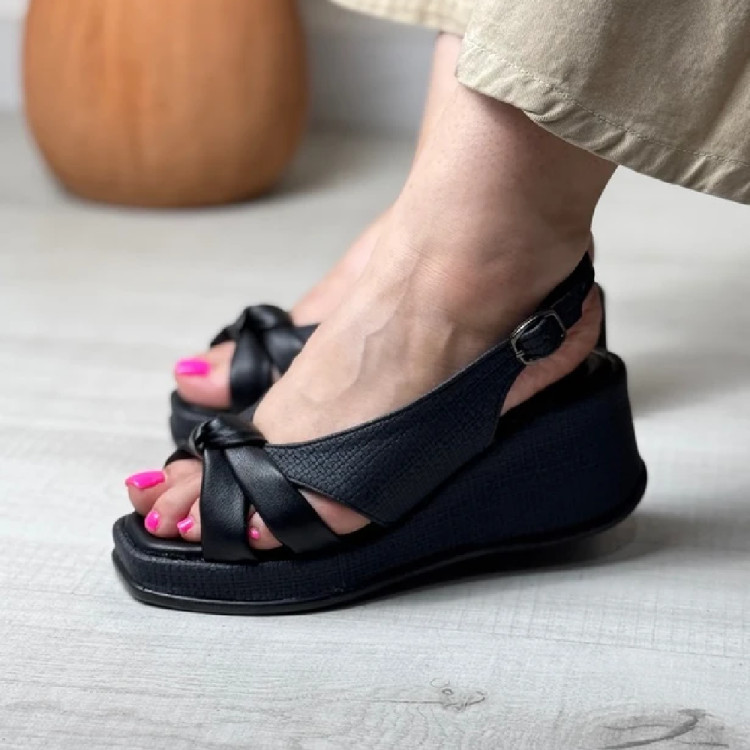 کفش تابستانی زنانه گره ای هشت سانت